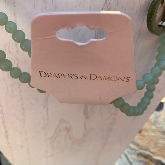 NWT Draper’s and Damon’s Multi-Green Beaded Necklace 20” - Picture 2 of 4